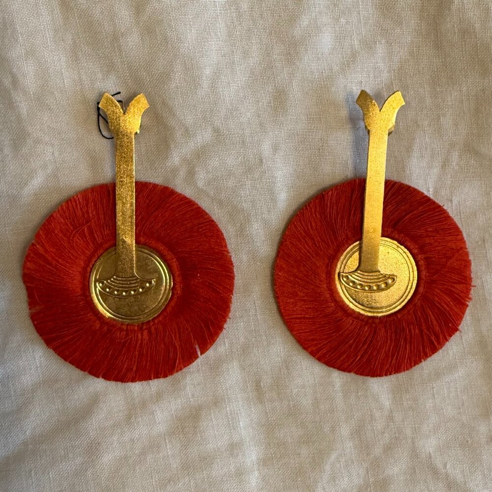 Never worn: Super Lightweight Statement earrings from Colombia
